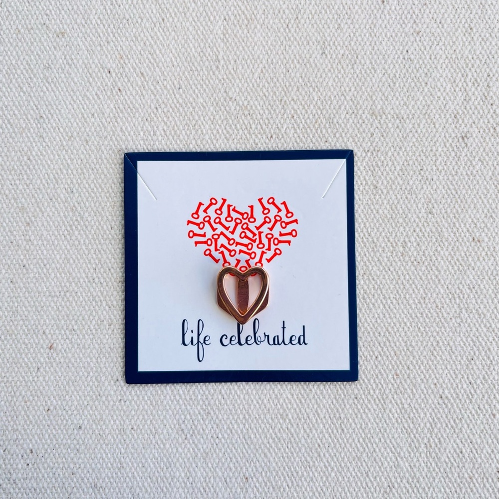 *Keep Collective Charm* Retired Open Heart Rose Gold